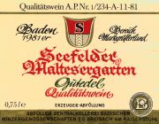 Badischer Winzerkeller_Seefelder Maltesergarten_gutedel_qba 1981